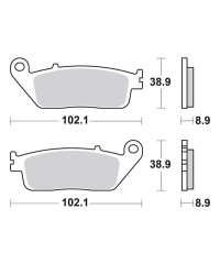 Plaquettes de frein SBS 184MS