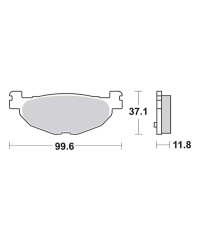 Plaquettes de frein SBS 185MS