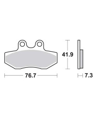 Plaquettes de frein SBS 186HF