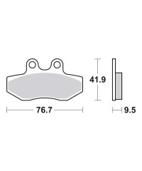 Plaquettes de frein SBS 190CT