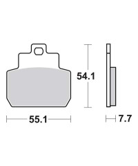 Plaquettes de frein SBS 191MS