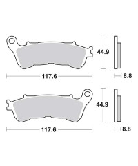 Plaquettes de frein SBS 192CT