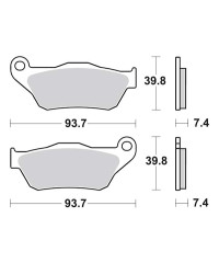 Plaquettes de frein SBS 194CT