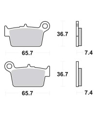 Plaquettes de frein SBS 199HF