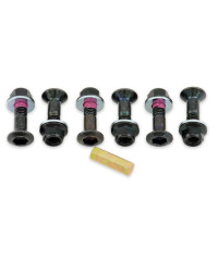 Kit boulons (6vis + 6 écrous)  Noir pour couronne