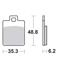 Plaquettes de frein SBS 202HF