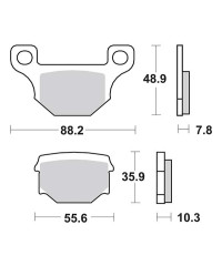 Plaquettes de frein SBS 203HF