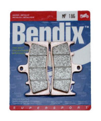Paire de plaquettes de frein Avant Bendix SUPERSPORT en métal fritté pour SUZUKI GSX-R 750 1998