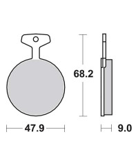 Plaquettes de frein SBS 504HF