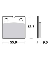 Plaquettes de frein SBS 506HF