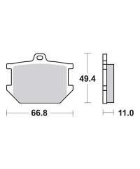 Plaquettes de frein SBS 507HF