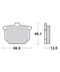 Plaquettes de frein SBS 508HF