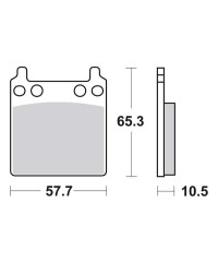 Plaquettes de frein SBS 509HF