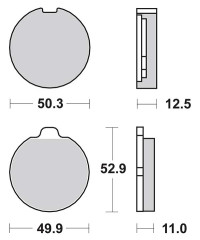 Plaquettes de frein SBS 511HF