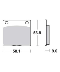 Plaquettes de frein SBS 512HF