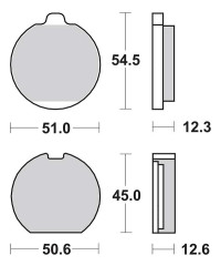 Plaquettes de frein SBS 514HF