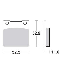 Plaquettes de frein SBS 526HF