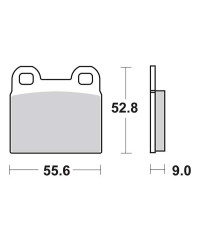Plaquettes de frein SBS 527HF