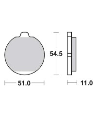 Plaquettes de frein SBS 530HF
