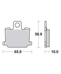 Plaquettes de frein SBS 535HF