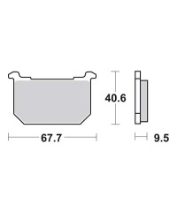 Plaquettes de frein SBS 540HF