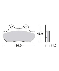 Plaquettes de frein SBS 542HF