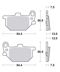 Plaquettes de frein SBS 545HF