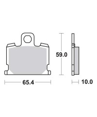 Plaquettes de frein SBS 547HF