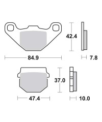 Plaquettes de frein SBS 548HF