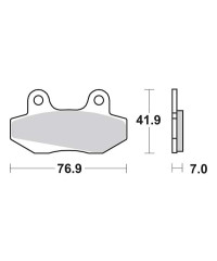 Plaquettes de frein SBS 551HF