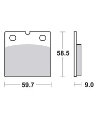 Plaquettes de frein SBS 554HF