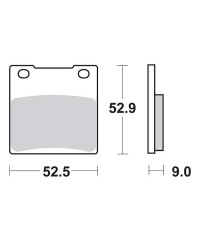 Plaquettes de frein SBS 556LS