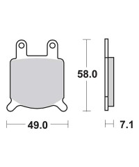 Plaquettes de frein SBS 560HF