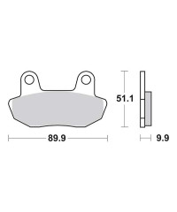 Plaquettes de frein SBS 561HF