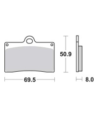 Plaquettes de frein SBS 566DC