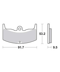 Plaquettes de frein SBS 571HF