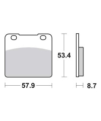 Plaquettes de frein SBS 577HF