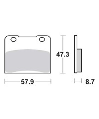 Plaquettes de frein SBS 578HF
