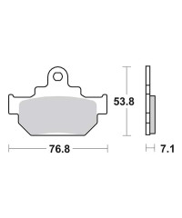 Plaquettes de frein SBS 581HF