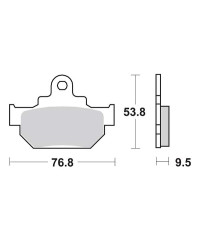 Plaquettes de frein SBS 582HF