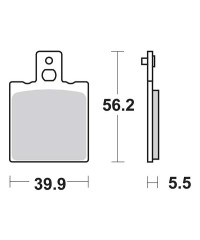 Plaquettes de frein SBS 583HF