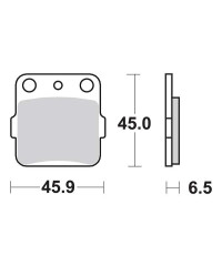 Plaquettes de frein SBS 584SI