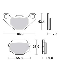 Plaquettes de frein SBS 586SI