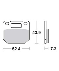 Plaquettes de frein SBS 587HF