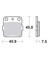 Plaquettes de frein SBS 592SI