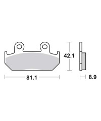 Plaquettes de frein SBS 593HF