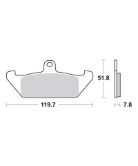 Plaquettes de frein SBS 594HF