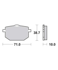 Plaquettes de frein SBS 596HF
