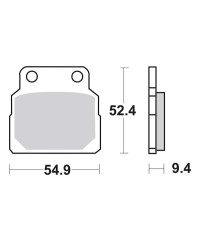 Plaquettes de frein SBS 598HF