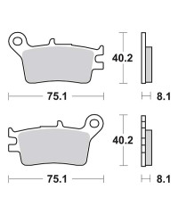 Plaquettes de frein SBS 629SI